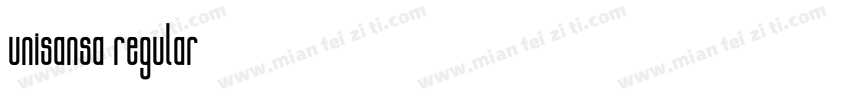 unisansa regular字体转换